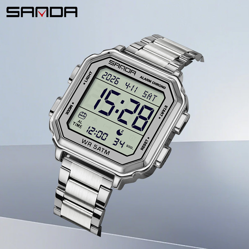 Luxury Watch Tier - SANDA 6379 최고급 패션 남성용 전자