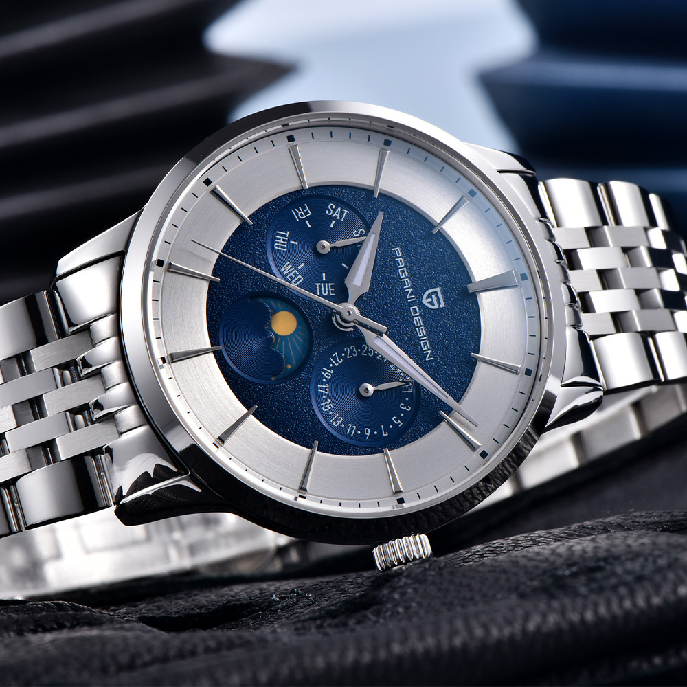 Luxury Watch Tier - 파가니디자인 럭셔리 쿼츠 스테인리스 스틸 시계,