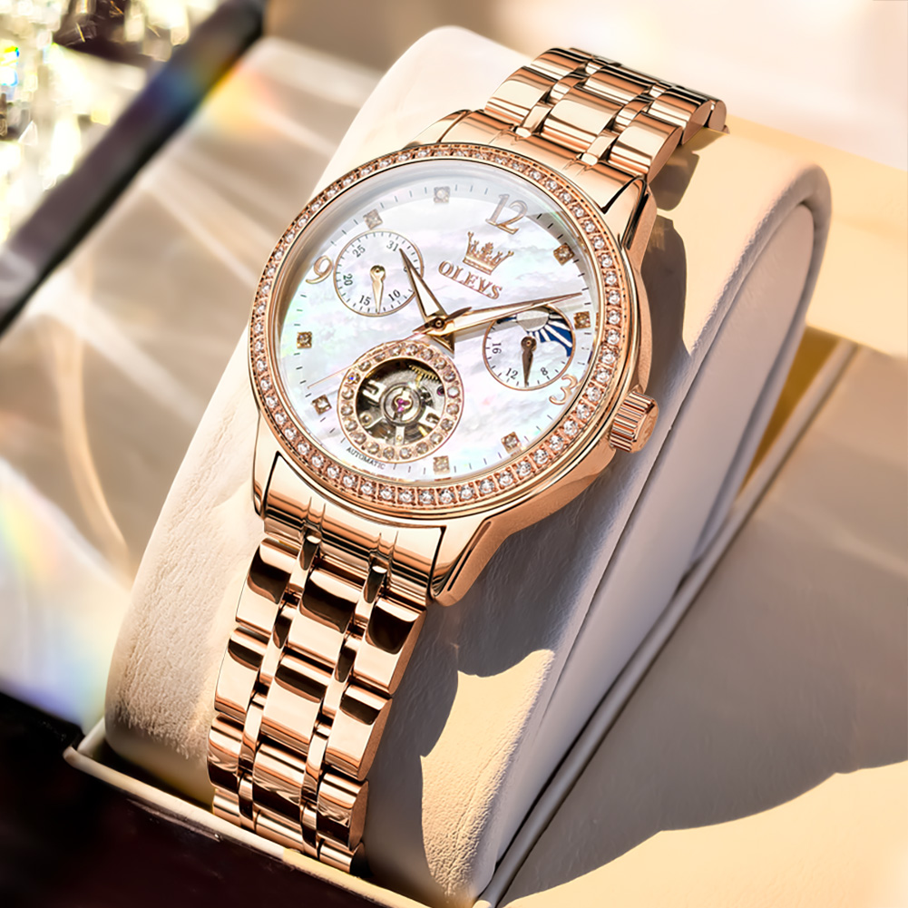 Luxury Watch Gift Box - OLEVS 여성용 시계 최고급 브랜드 럭셔리