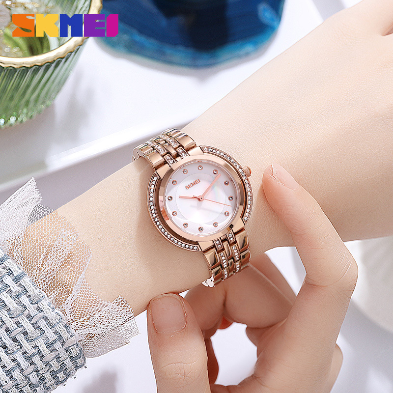 Luxury Watch For Women - 여성용 팔찌 쿼츠 시계 고급 라인스톤