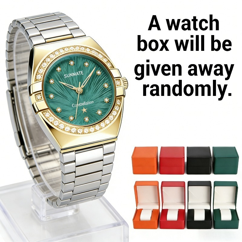 Luxury Watch Tier - SUNMATE 세련되고 우아한 여성용 쿼츠 시계,