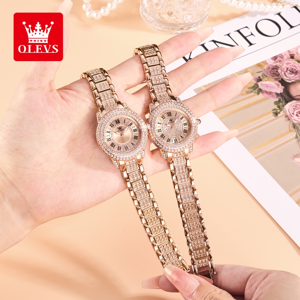 OLEVS 럭셔리 패션 여성용 시계 다이아몬드 다이얼  - Luxury Watch For Women 리뷰 및 가격