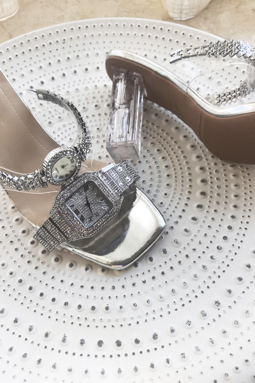 오리지널 디자인 크리스탈 시계 하이힐 샌들 여성용 럭셔 - Luxury Watch For Women 리뷰 및 가격