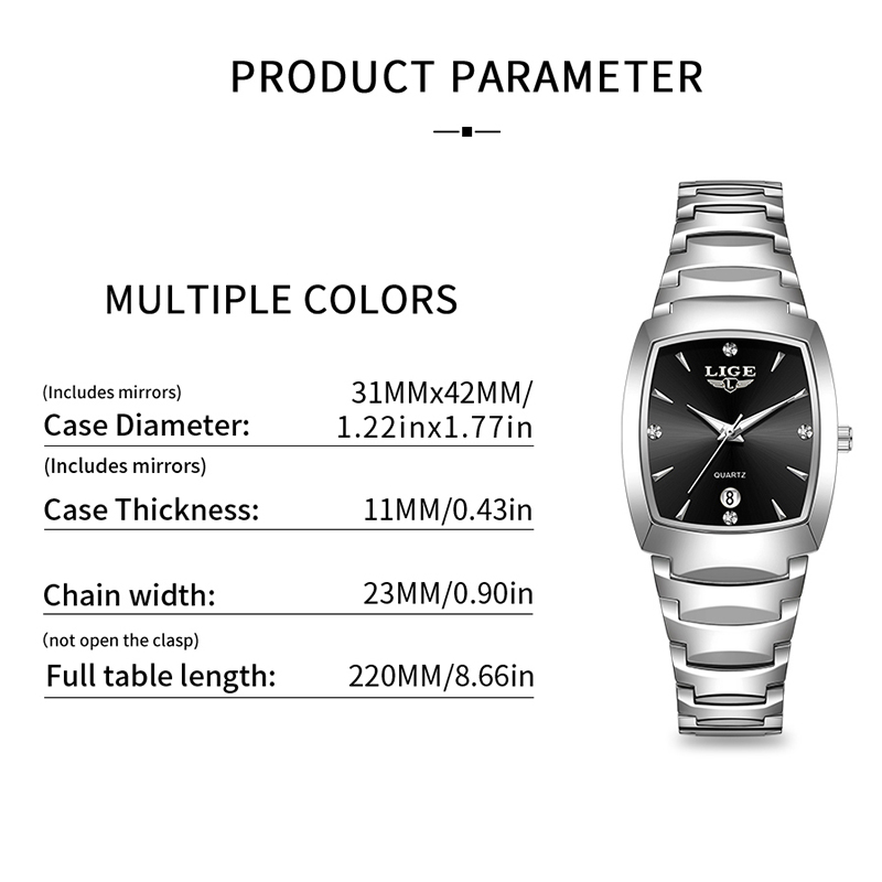 LIGE 시계 여성 비즈니스 럭셔리 숙녀 시계 여성 방 - Luxury Watch For Women 리뷰 및 가격