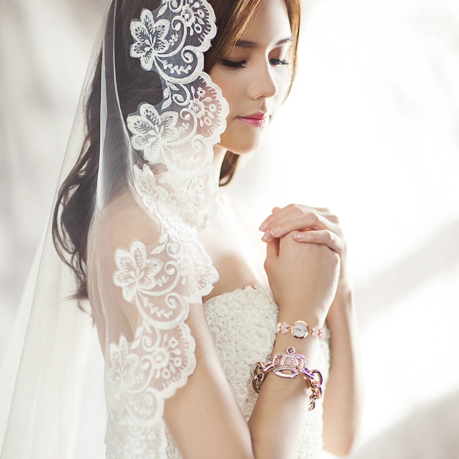 여성용 우아한 크리스탈 쿼츠 팔찌 시계, 가벼운 무게, - Luxury Watch For Women 리뷰 및 가격