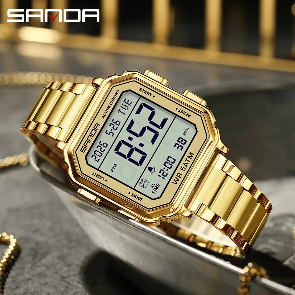 SANDA 6379 최고급 패션 남성용 전자 시계 다기 - Luxury Watch Tier 리뷰 및 가격
