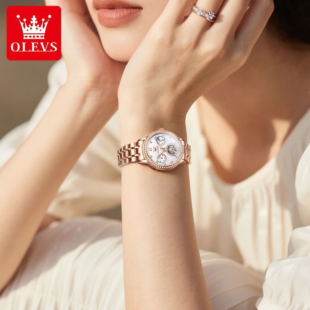 OLEVS 여성용 시계 최고급 브랜드 럭셔리 패션 고급 - Luxury Watch Gift Box 리뷰 및 가격