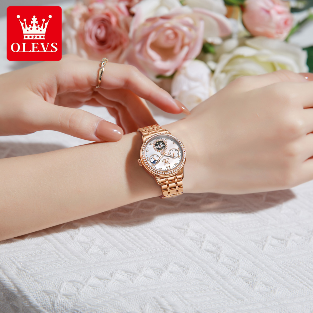 OLEVS 여성용 시계 최고급 브랜드 럭셔리 패션 고급 - Luxury Watch Gift Box 리뷰 및 가격