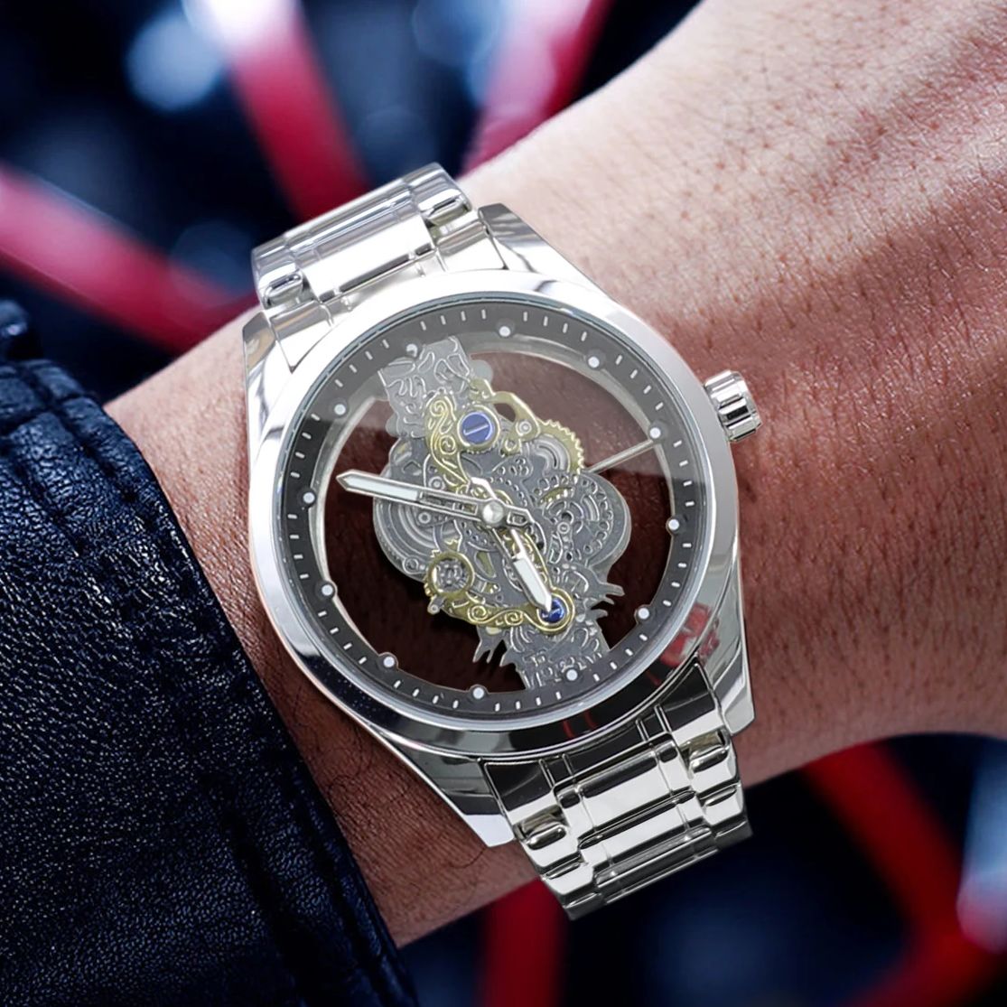 최고급 럭셔리 비즈니스 자동 남성용 시계, 라운드 다이 - Luxury Watch Tier 리뷰 및 가격